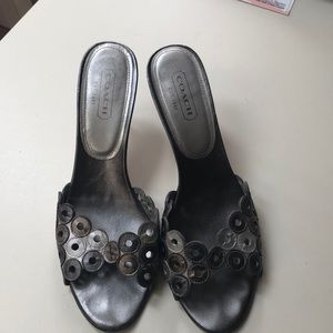 Coach kitten stiletto sandal some damage to heel